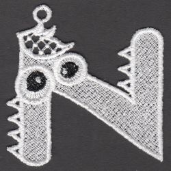 FSL Monster Alphabet 14 machine embroidery designs