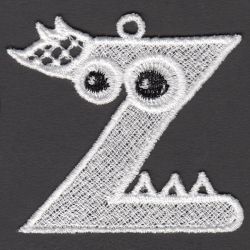 FSL Monster Alphabet 26 machine embroidery designs