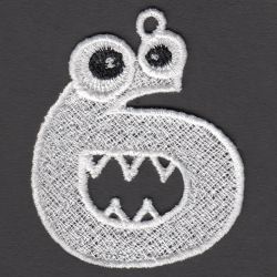 FSL Monster Numbers 06 machine embroidery designs