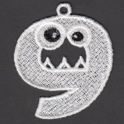 FSL Monster Numbers 09 machine embroidery designs