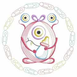 Baby Monsters 02(Md) machine embroidery designs