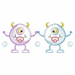Baby Monsters 03(Lg) machine embroidery designs
