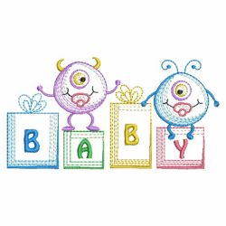 Baby Monsters 07(Sm) machine embroidery designs