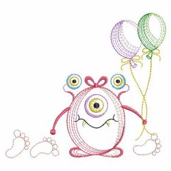 Baby Monsters 08(Lg) machine embroidery designs