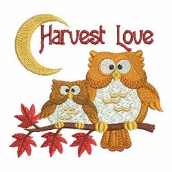 Autumn Owls 09 machine embroidery designs