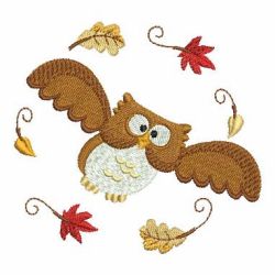Autumn Owls 10 machine embroidery designs