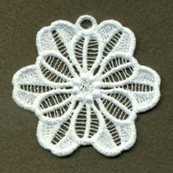 FSL White Flower 6 machine embroidery designs