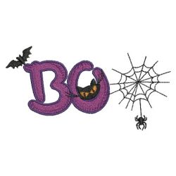 Halloween BOO 08 machine embroidery designs