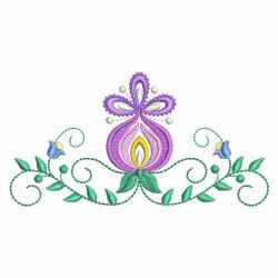 Jacobean Flower Border(Sm) machine embroidery designs