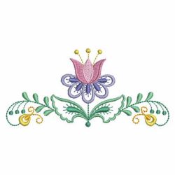 Jacobean Flower Border 04(Md) machine embroidery designs