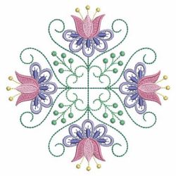Jacobean Flower Quilt 04(Md) machine embroidery designs