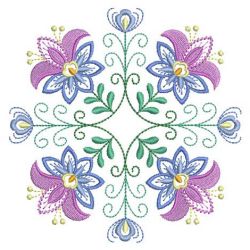 Jacobean Flower Quilt 06(Md) machine embroidery designs