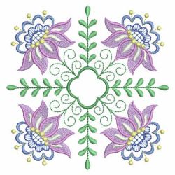 Jacobean Flower Quilt 07(Lg)