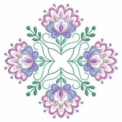 Jacobean Flower Quilt 09(Sm) machine embroidery designs