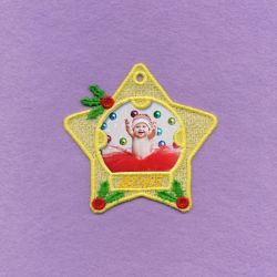 FSL Babys 1st Christmas Photo Ornaments machine embroidery designs