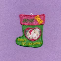 FSL Babys 1st Christmas Photo Ornaments 06 machine embroidery designs