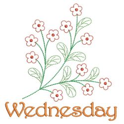 Days Of The Week Herbs 03(Sm) machine embroidery designs