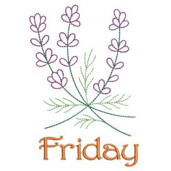 Days Of The Week Herbs 05(Sm) machine embroidery designs