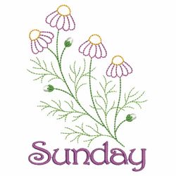 Days Of The Week Herbs 07(Lg) machine embroidery designs