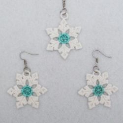 FSL Christmas Earrings And Pendant 02 machine embroidery designs