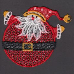FSL Christmas Mug Rug machine embroidery designs