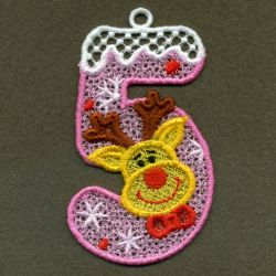 FSL Christmas Numbers 05 machine embroidery designs