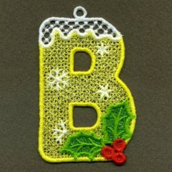 FSL Christmas Alphabet 02 machine embroidery designs