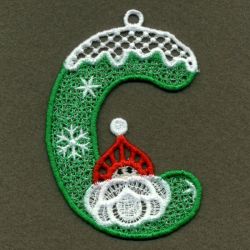 FSL Christmas Alphabet 03 machine embroidery designs