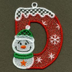 FSL Christmas Alphabet 04 machine embroidery designs