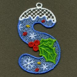 FSL Christmas Alphabet 19 machine embroidery designs