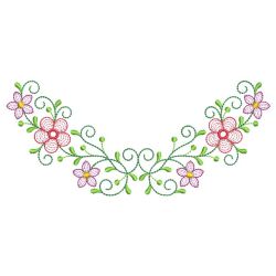 Vintage Floral Necklines 01 machine embroidery designs