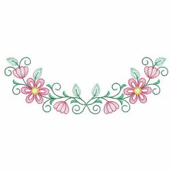 Vintage Floral Necklines 03 machine embroidery designs