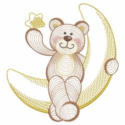 Rippled Adorable Bear 2 01(Md) machine embroidery designs