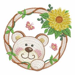 Rippled Adorable Bear 2 10(Sm) machine embroidery designs