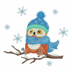 Winter Owl 01 machine embroidery designs