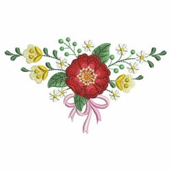 Gorgeous Flower Corner 01(Md) machine embroidery designs