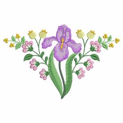 Gorgeous Flower Corner 02(Lg) machine embroidery designs