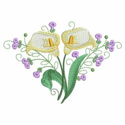 Gorgeous Flower Corner 05(Md) machine embroidery designs