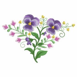 Gorgeous Flower Corner 08(Sm) machine embroidery designs