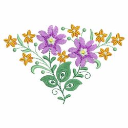 Gorgeous Flower Corner 10(Lg) machine embroidery designs