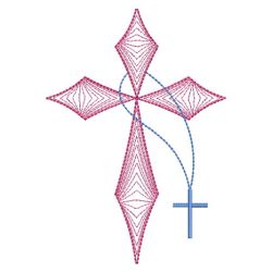 Easter Cross 07(Md) machine embroidery designs