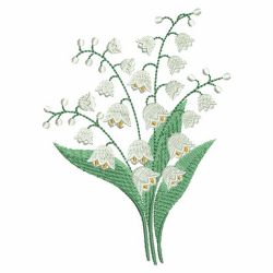 Lily Of The Valley 01(Lg) machine embroidery designs