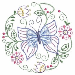 Rippled Floral Butterfly 12(Lg) machine embroidery designs