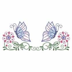 Rippled Floral Butterfly 17(Sm) machine embroidery designs