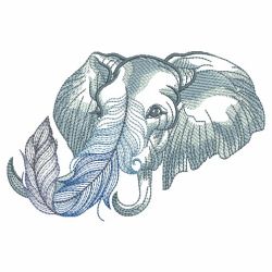 Sketched Wildlife 08(Lg) machine embroidery designs