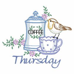 Days Of The Week Coffee Break 05(Sm) machine embroidery designs