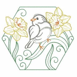 Vintage Birds And Blooms(Sm) machine embroidery designs