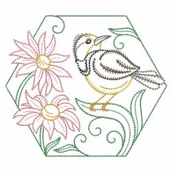 Vintage Birds And Blooms 02(Lg) machine embroidery designs