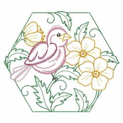Vintage Birds And Blooms 05(Md) machine embroidery designs