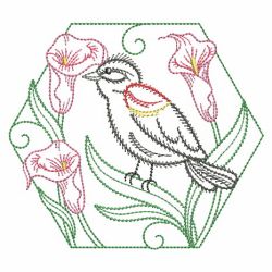 Vintage Birds And Blooms 06(Sm) machine embroidery designs